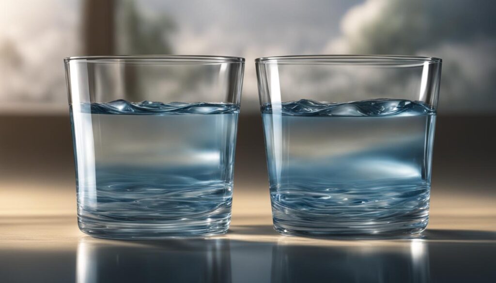 water intake and weight gain