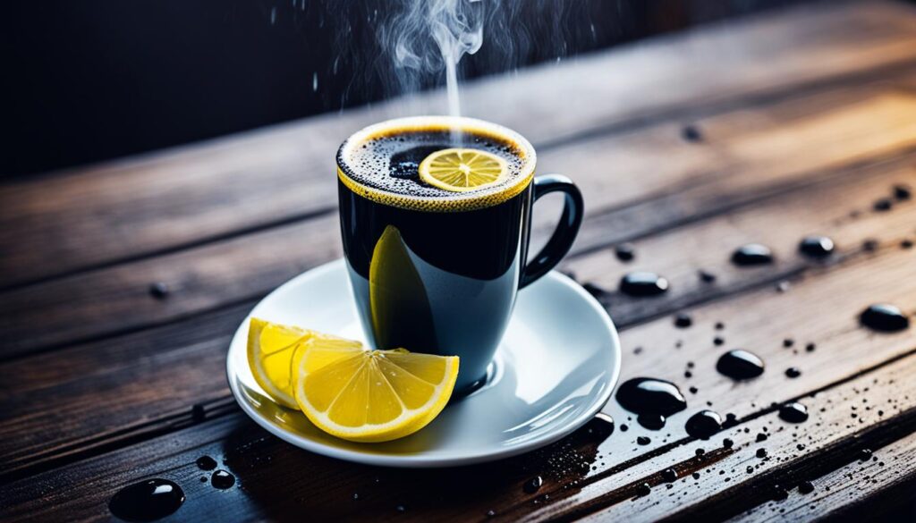Black Coffee and Lemon