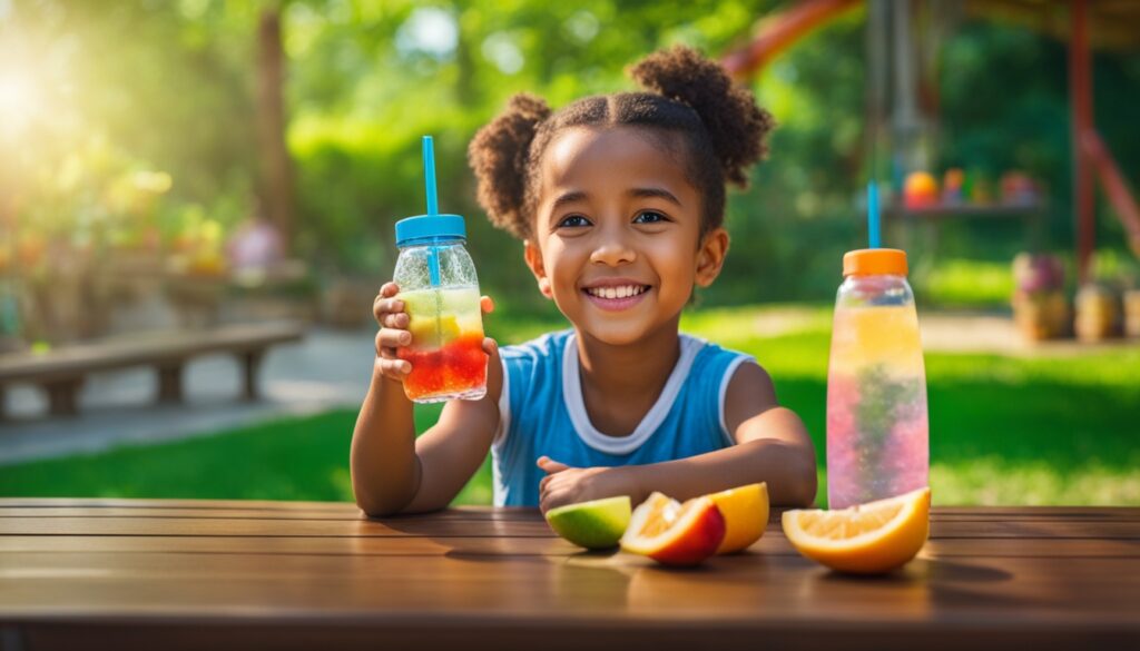 Encouraging kids to drink water