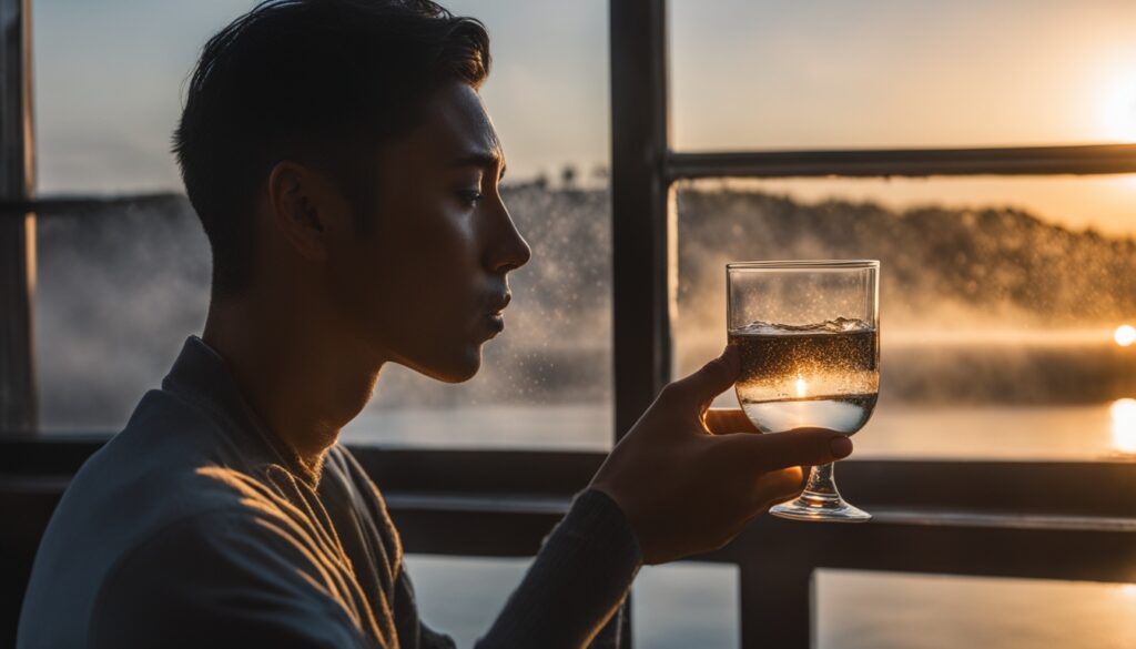 Morning hydration with hot and cold water