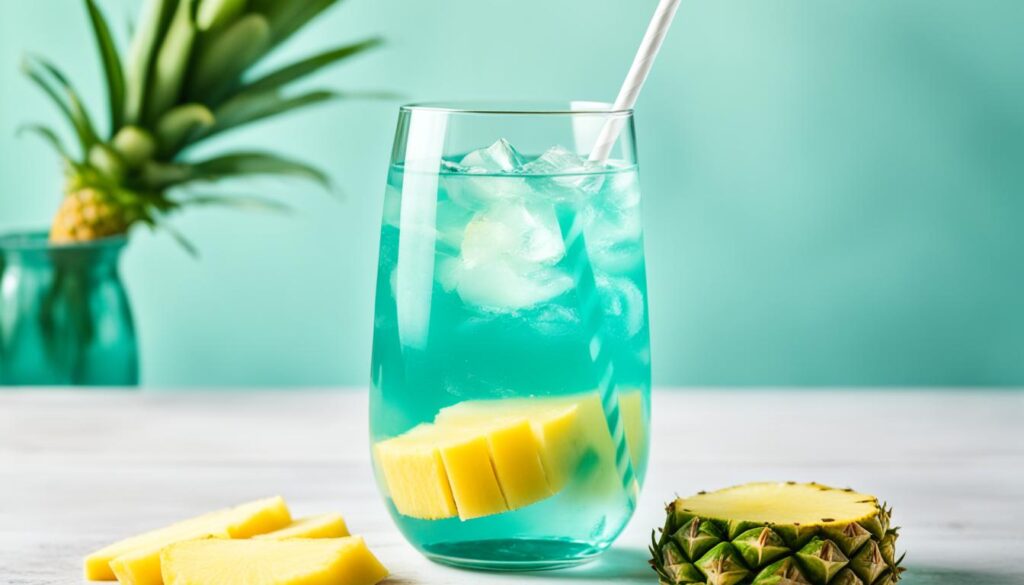 Pineapple ginger detox water for inflammation and digestion